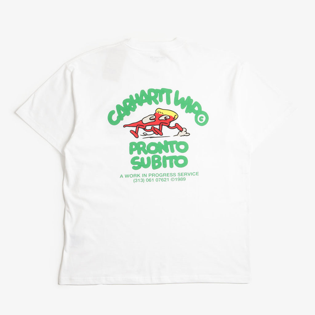Carhartt WIP Pronto T-Shirt, White, Detail Shot 1