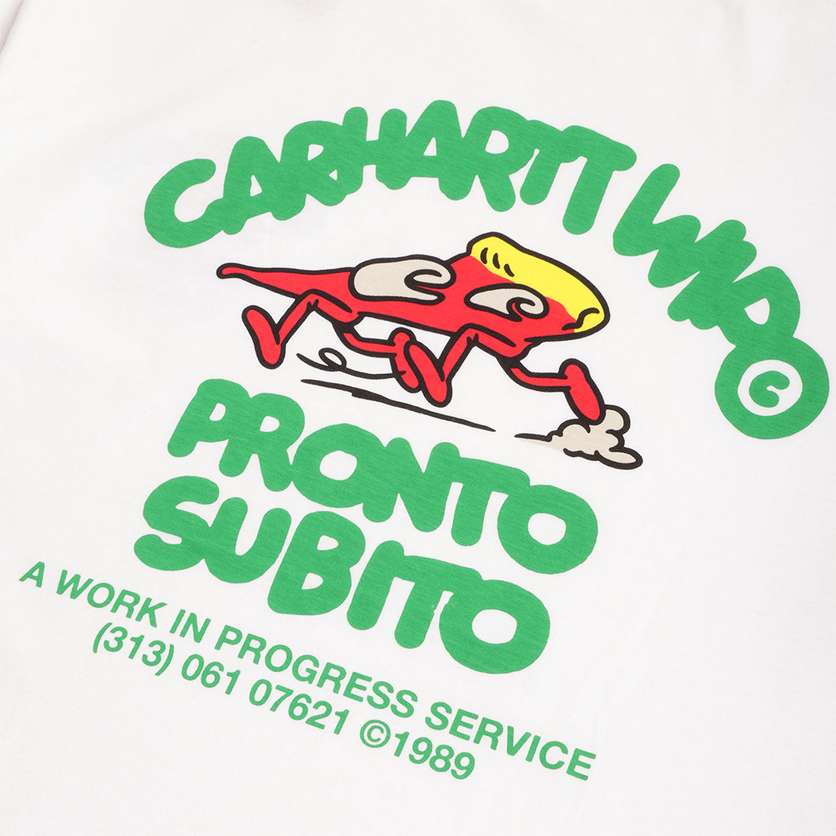 Carhartt WIP Pronto T-Shirt, White, Detail Shot 4
