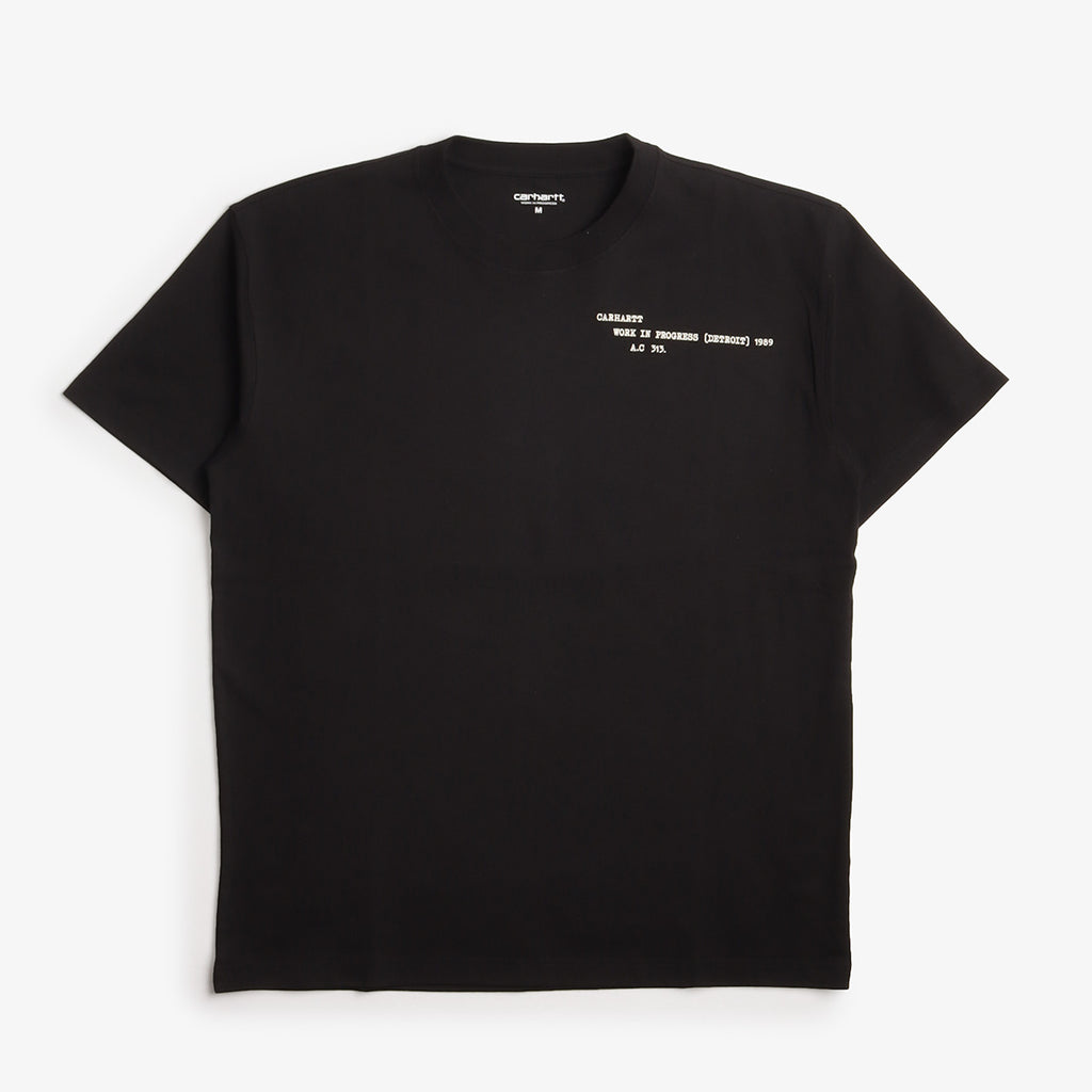 Carhartt WIP Punched T-Shirt, Black, Detail Shot 1