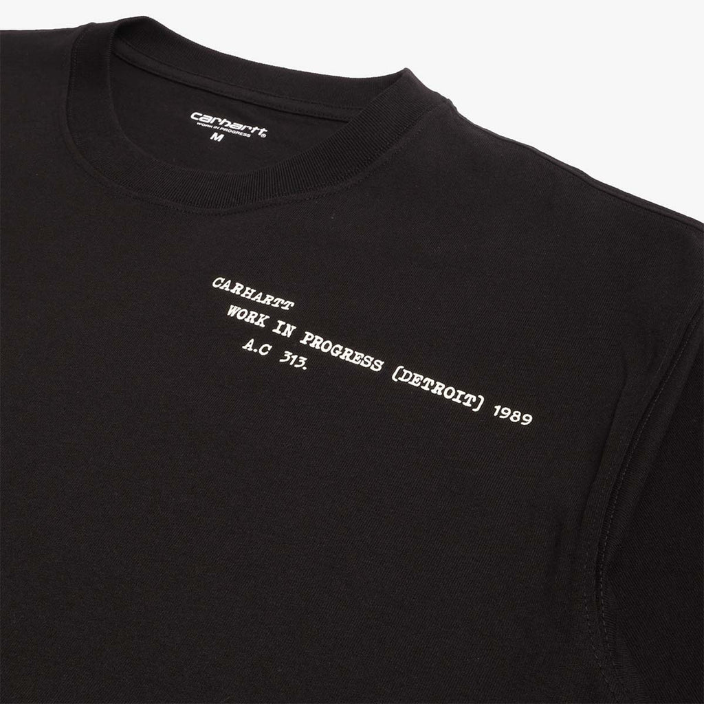 Carhartt WIP Punched T-Shirt, Black, Detail Shot 3