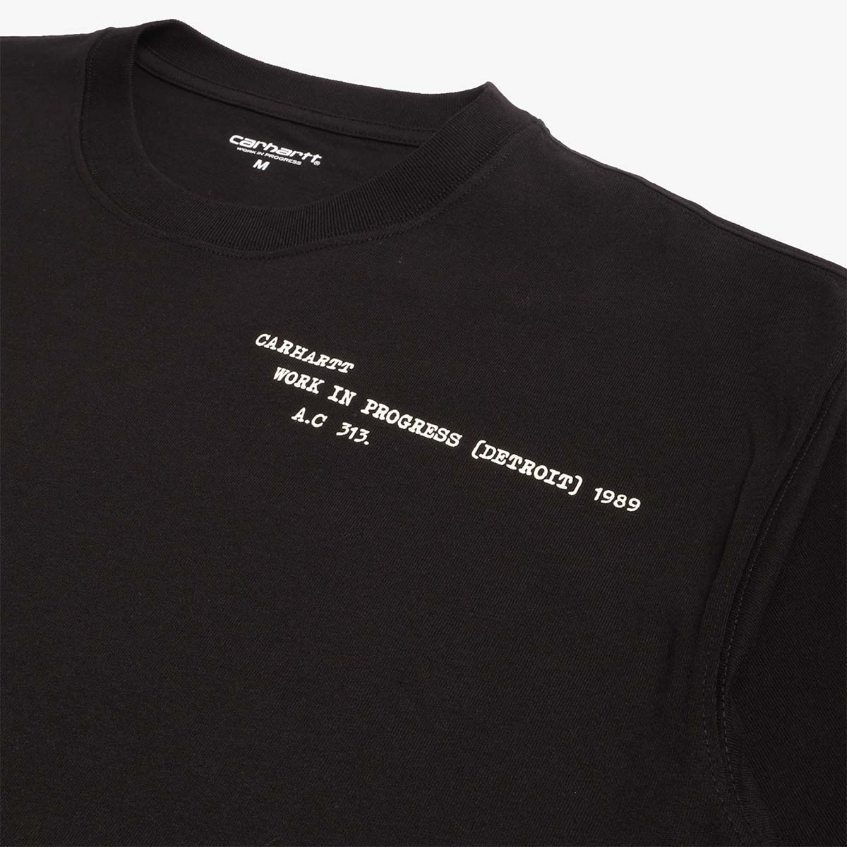 Carhartt WIP Punched T-Shirt, Black, Detail Shot 3