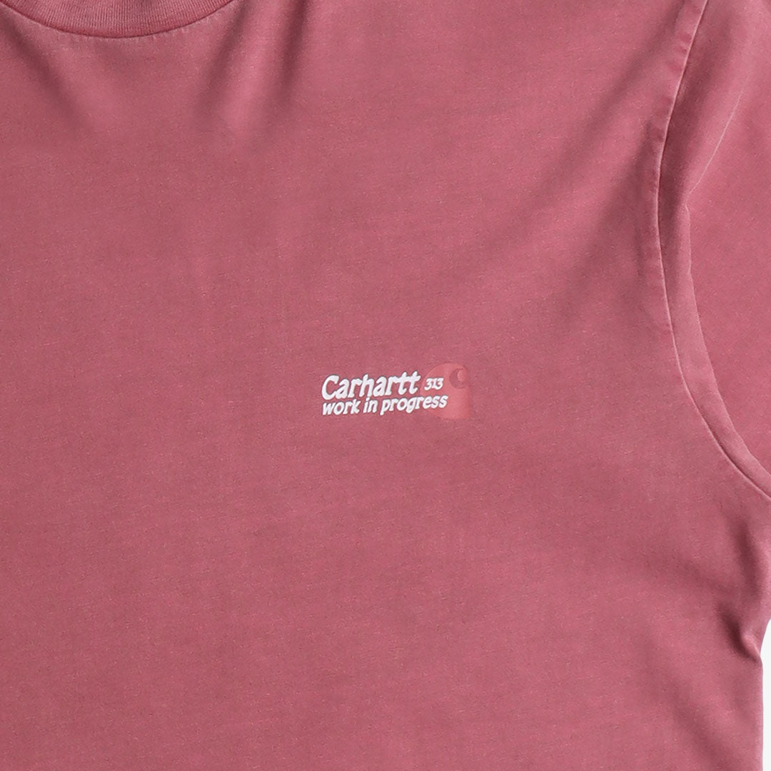 Carhartt WIP Radiant T-Shirt, Punch (Pigment Garment Dyed), Detail Shot 4