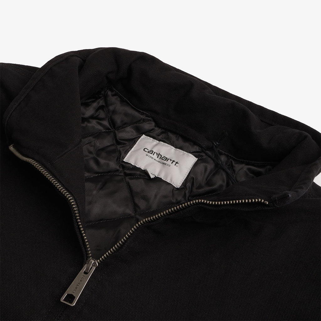 Carhartt WIP Ravon Jacket, Black (Heavy Stone Wash), Detail Shot 4