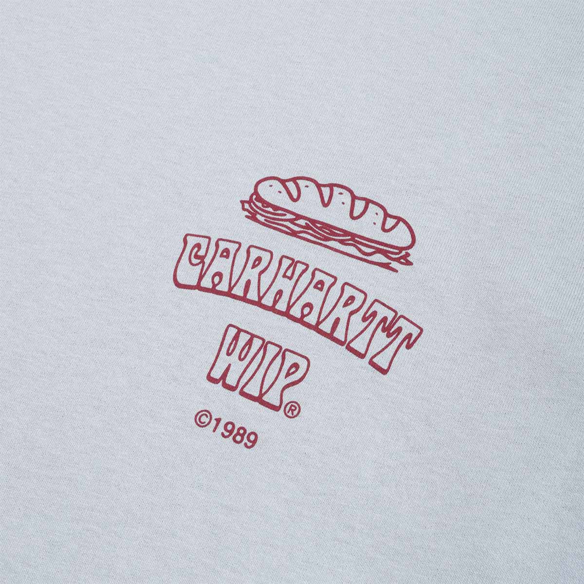 Carhartt WIP Sandwich T-Shirt, Blue Fog, Detail Shot 3