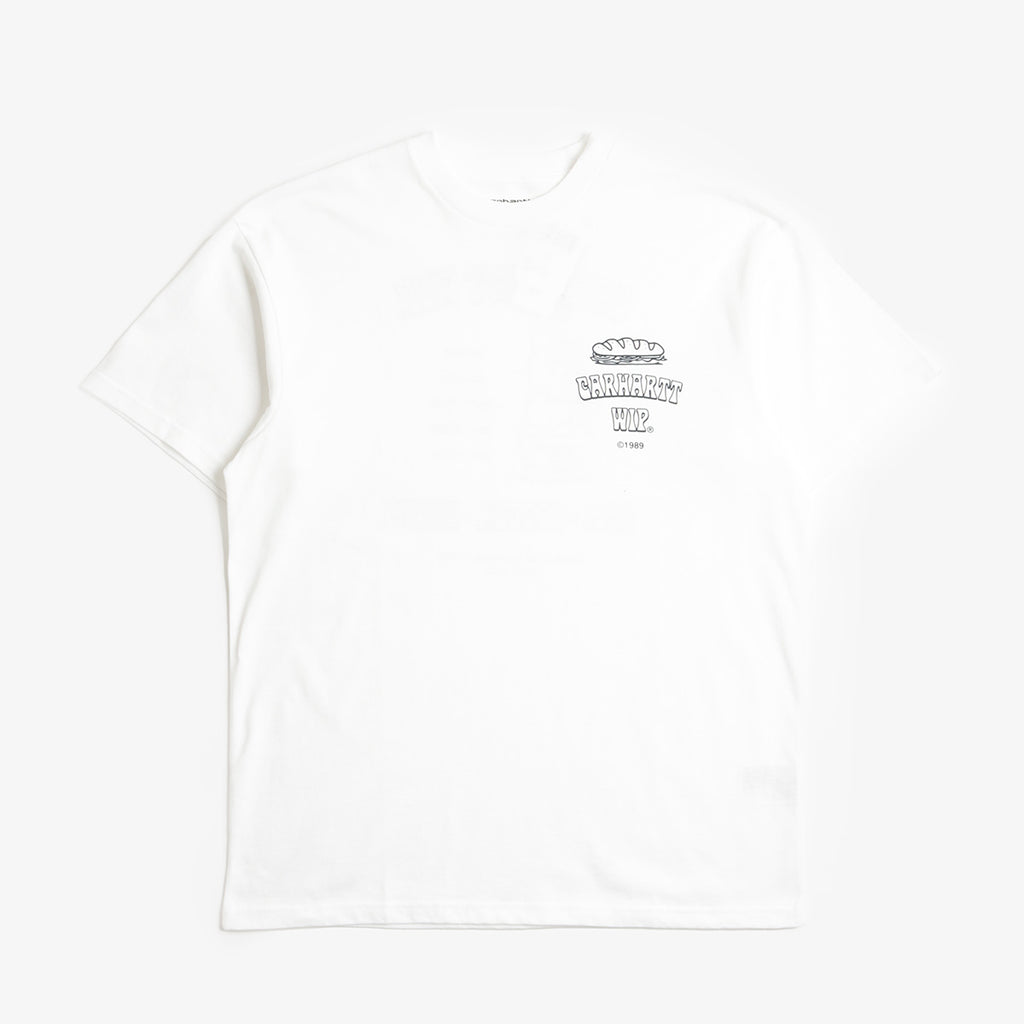 Carhartt WIP Sandwich T-Shirt, White, Detail Shot 2