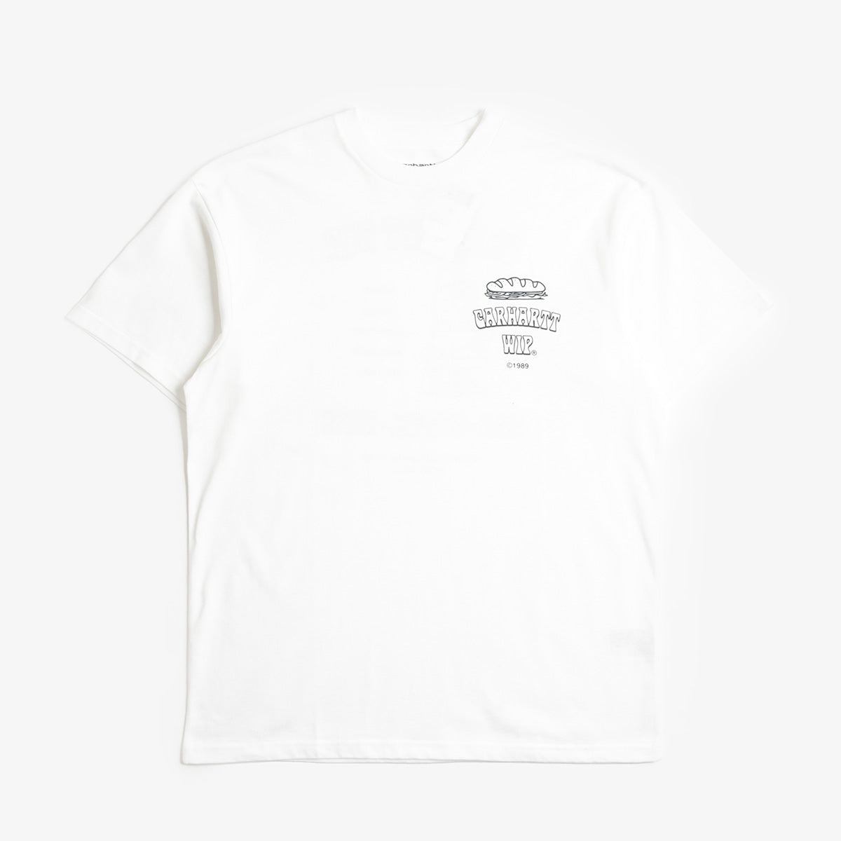 Carhartt WIP Sandwich T-Shirt, White, Detail Shot 2