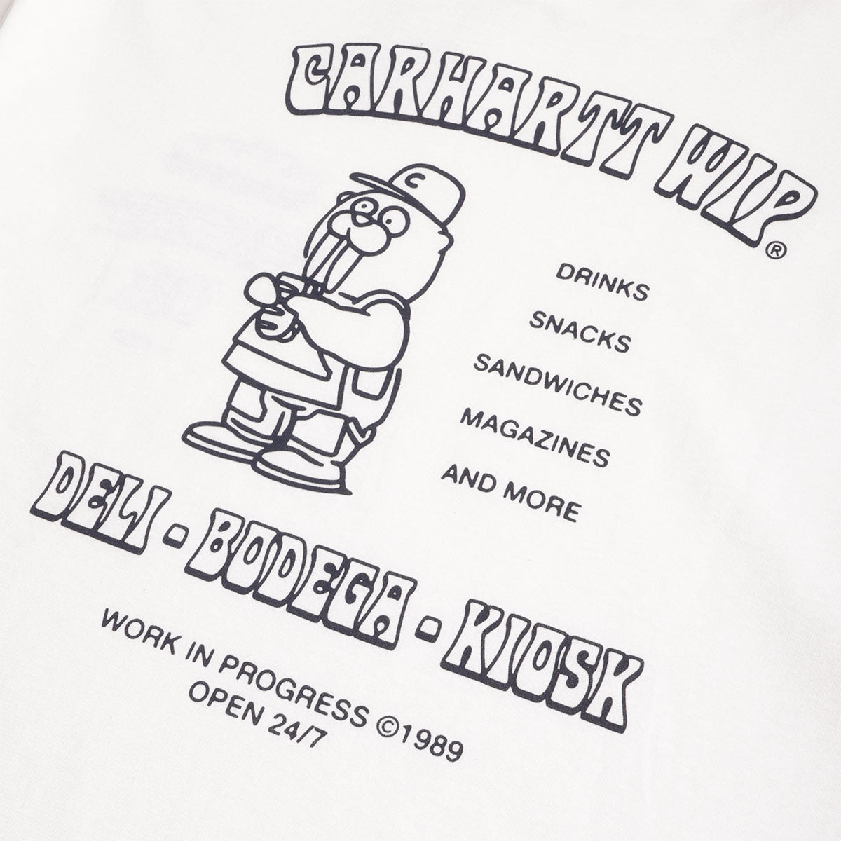 Carhartt WIP Sandwich T-Shirt, White, Detail Shot 4