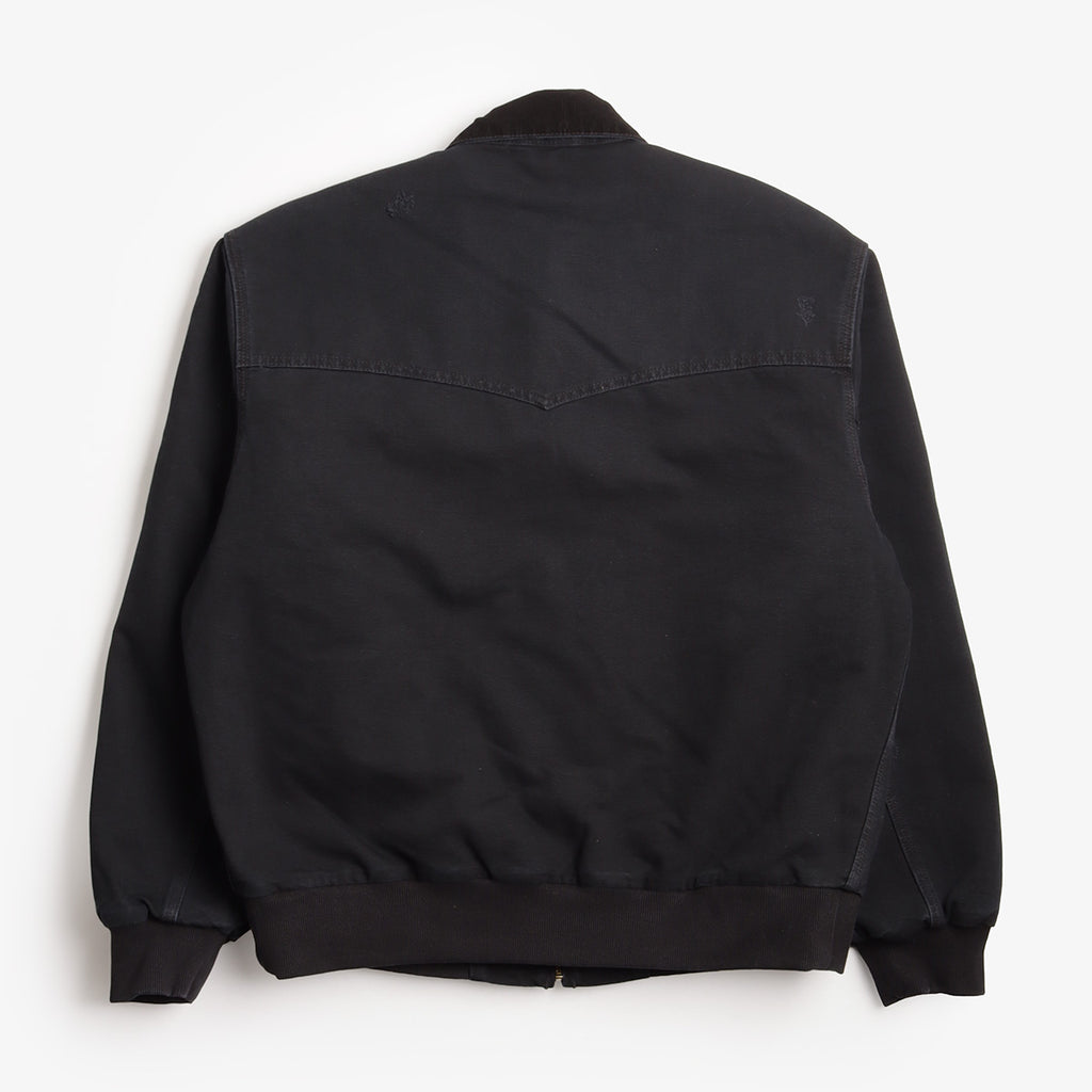Carhartt WIP Santa Fe Jacket, Black (Grind Wash), Detail Shot 5