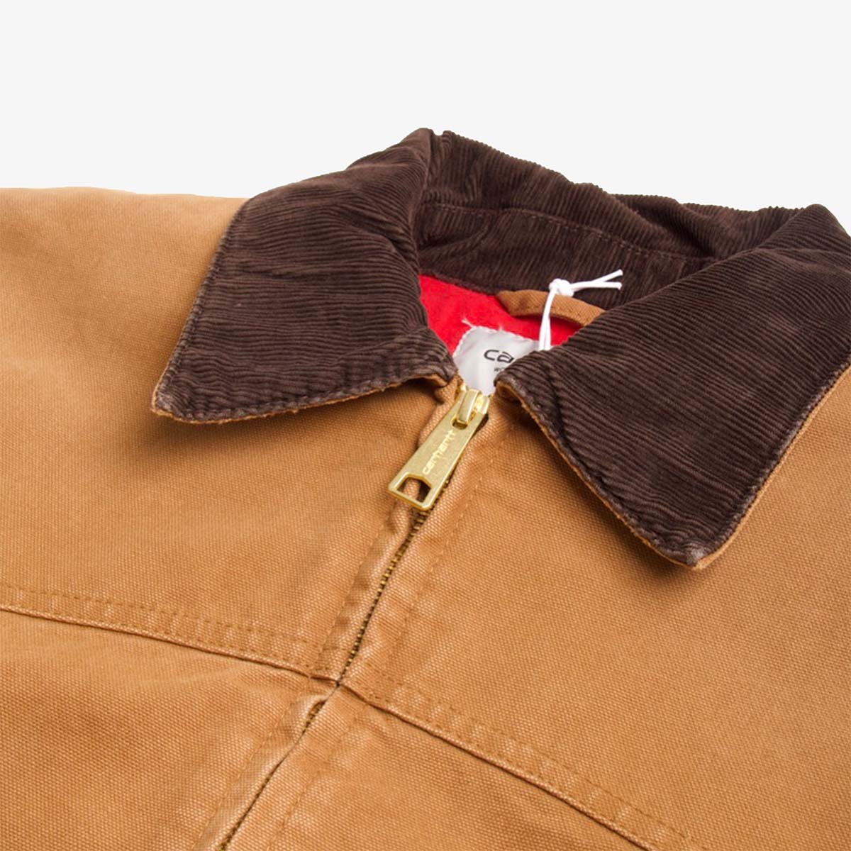 Carhartt WIP Santa Fe Jacket, Hamilton Brown Tobacco (Grind Wash), Detail Shot 2