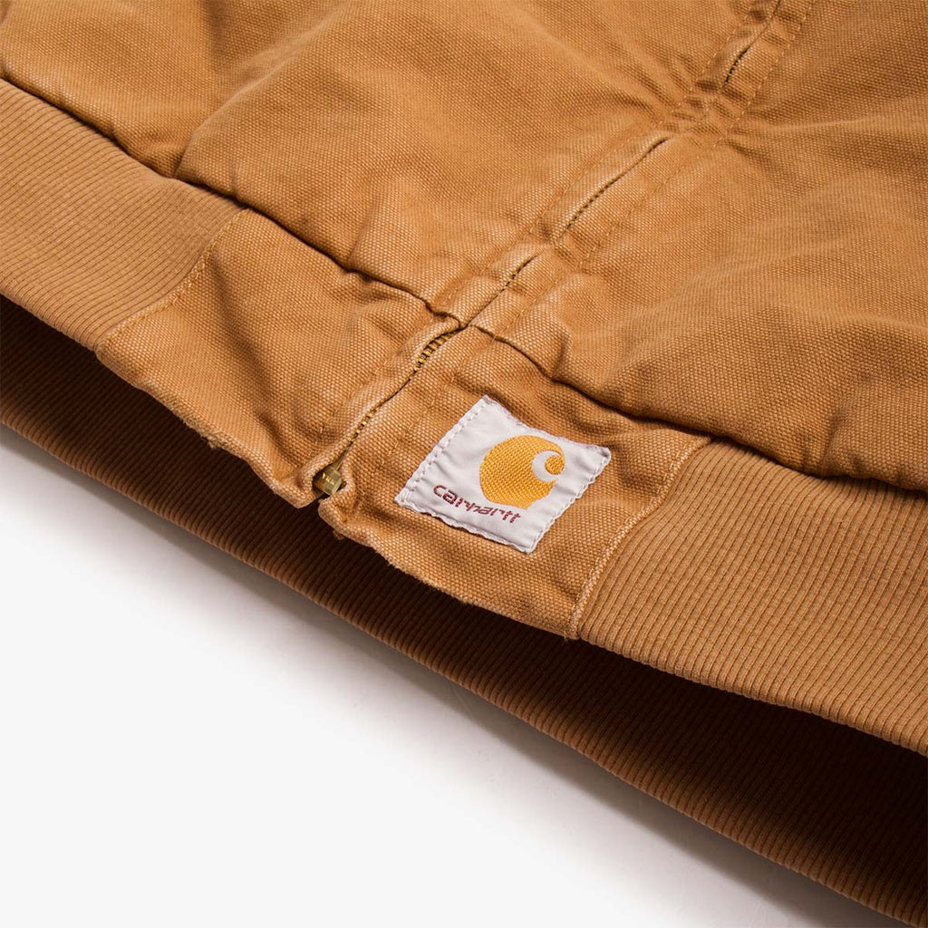 Carhartt WIP Santa Fe Jacket, Hamilton Brown Tobacco (Grind Wash), Detail Shot 3