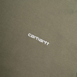 thumbnail Carhartt WIP Script Embroidery T-Shirt, Leaf White, Detail Shot 3