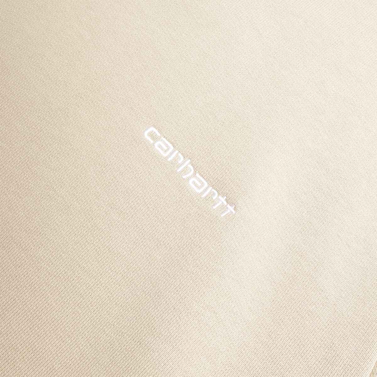 main Carhartt WIP Script Embroidery Sweatshirt, Barchan White, Detail Shot 2