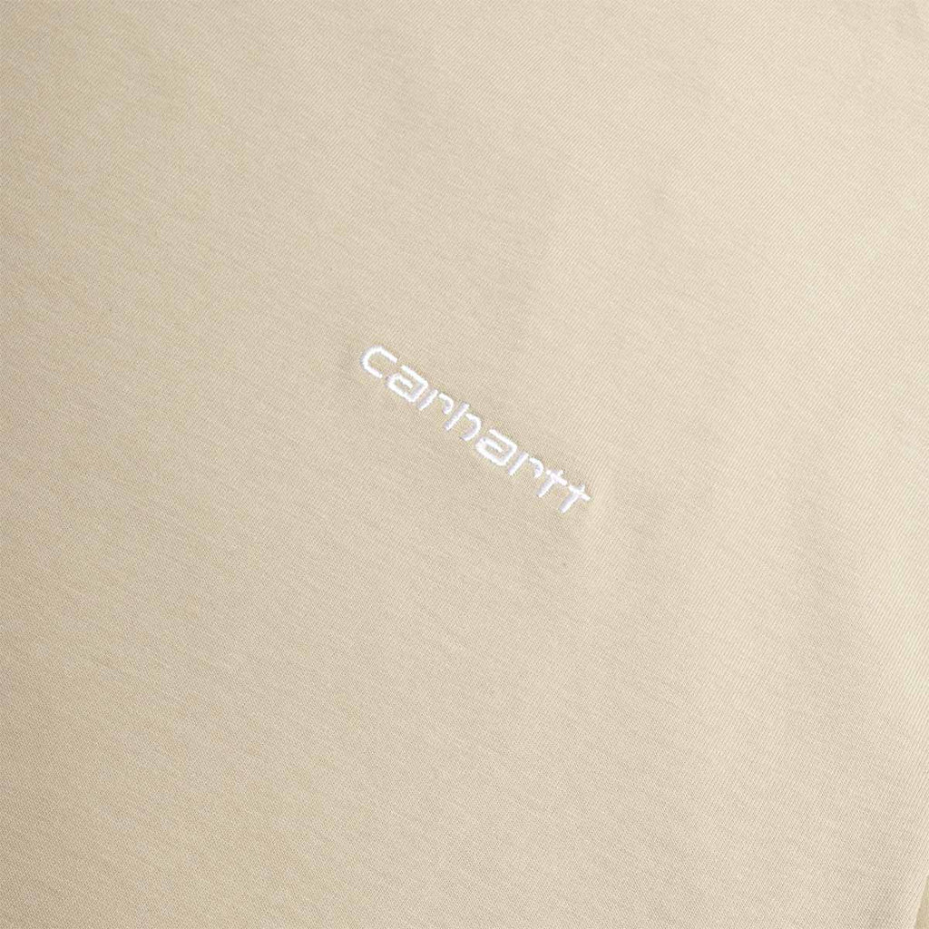 Carhartt WIP Script Embroidery T-Shirt, Barchan White, Detail Shot 2