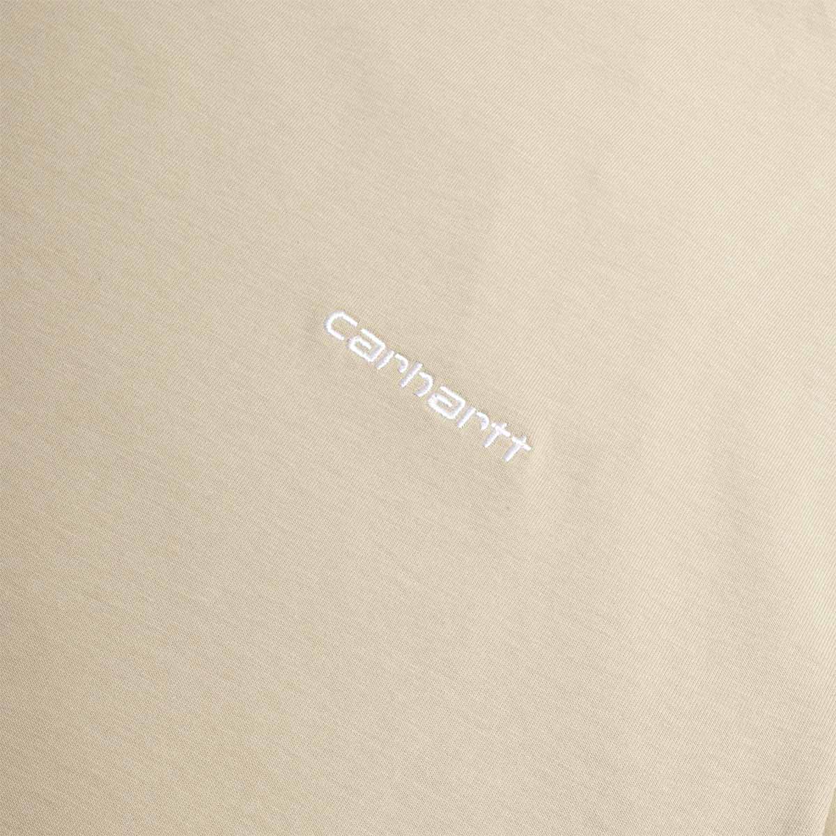 main Carhartt WIP Script Embroidery T-Shirt, Barchan White, Detail Shot 2