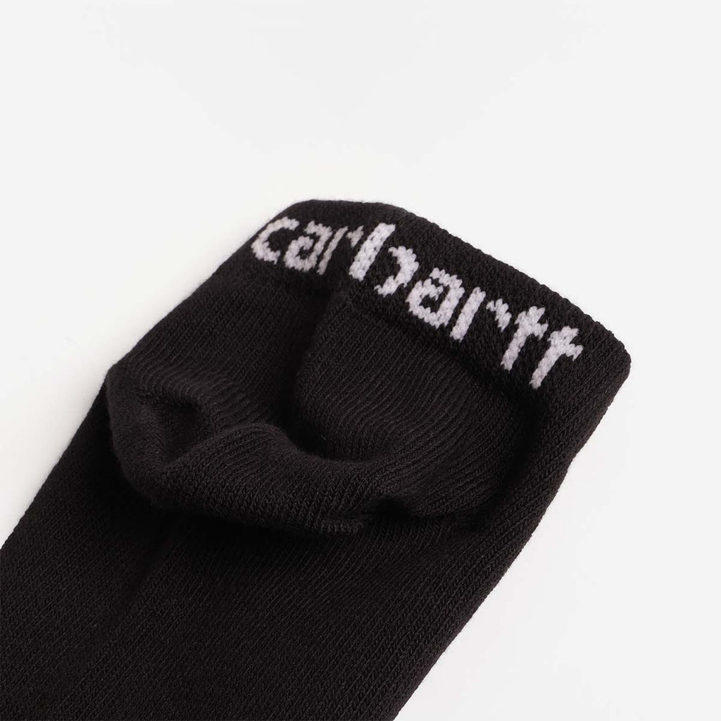 Carhartt WIP Script Sneakers Socks 3 Pack, Black White + Black White, Detail Shot 3