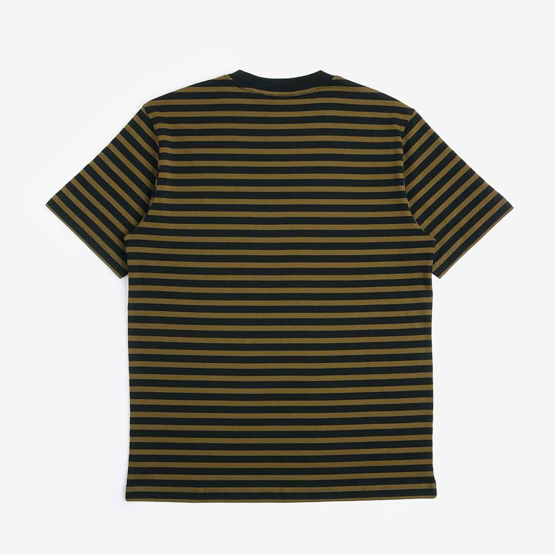 Carhartt WIP Seidler Pocket T-Shirt, Seidler Stripe Highland Black, Detail Shot 3