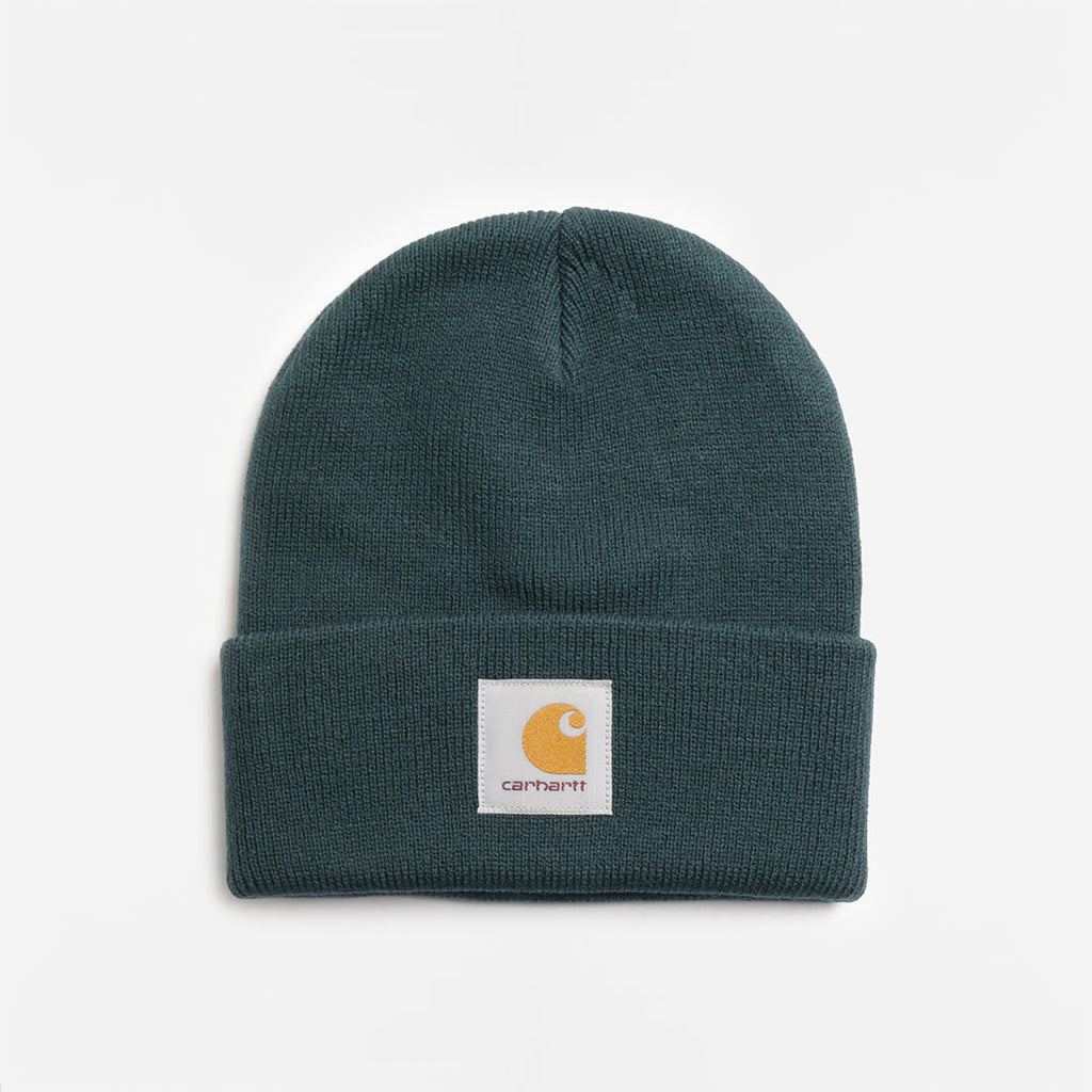 Carhartt WIP Short Watch Hat, Dark Fir, Detail Shot 1