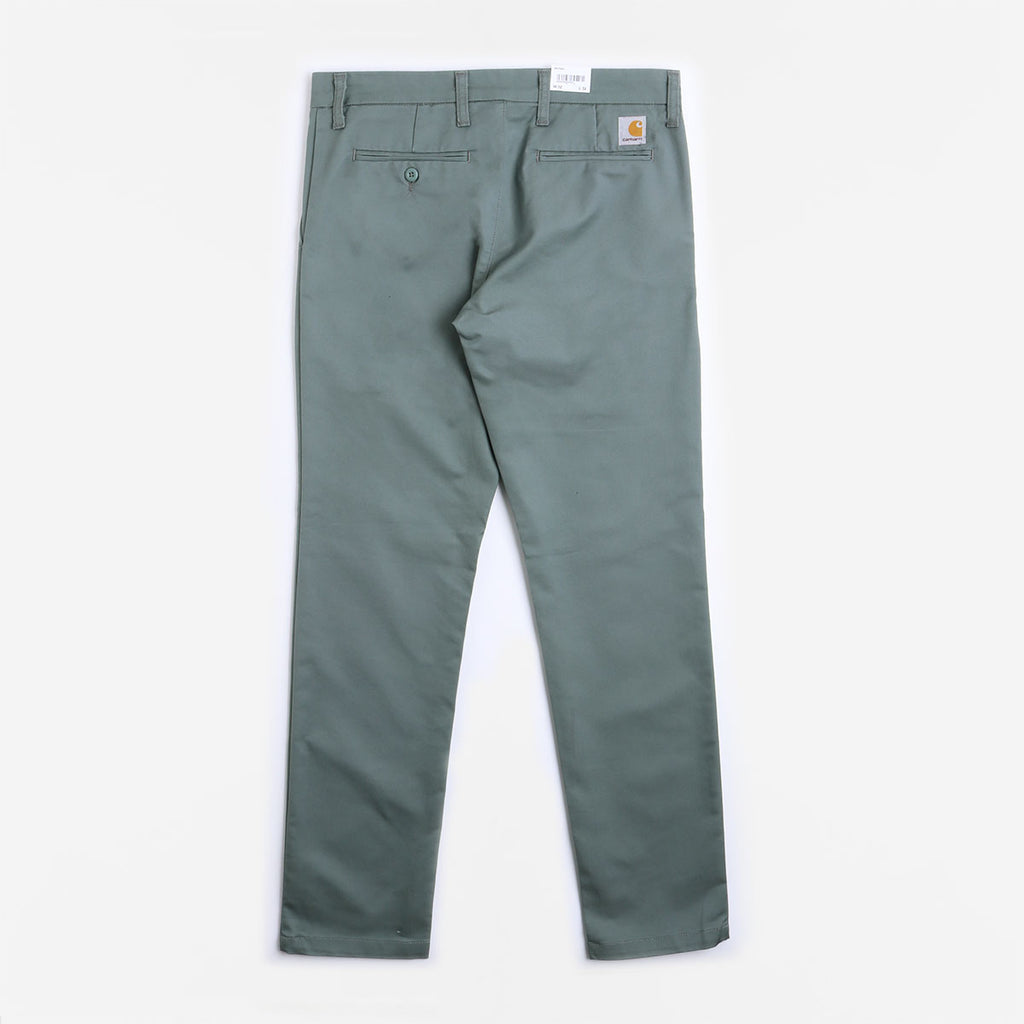 Carhartt WIP Sid Pant, Smoke Green (Rinsed), Detail Shot 3