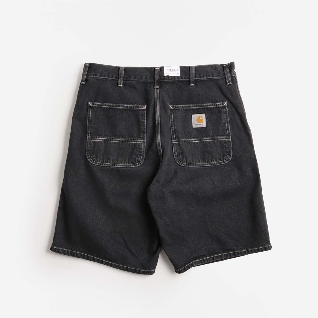 Carhartt WIP Simple Shorts, Black (Heavy Stone Wash), Detail Shot 3