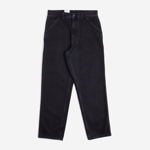 Pantalon à genou simple Carhartt WIP - Noir (délavé à la pierre)