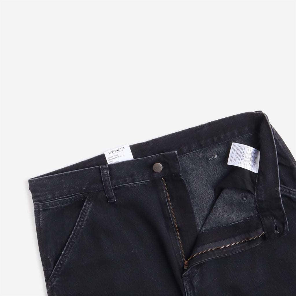 Carhartt WIP Single Knee Pant, Black (Stone Washed), Detail Shot 3