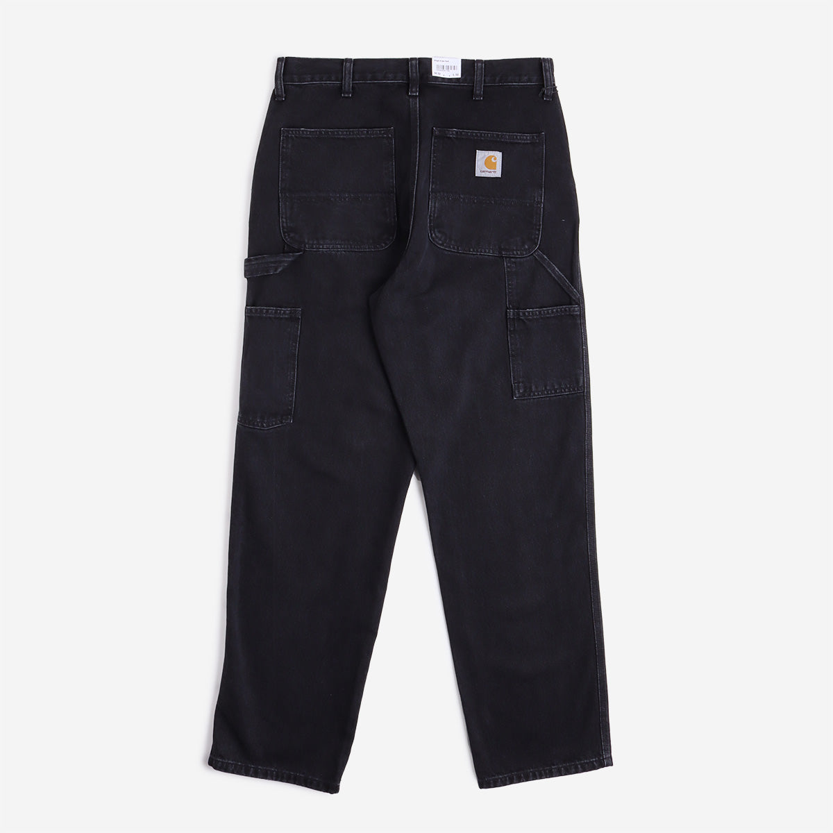 main Carhartt WIP Single Knee Pant, Black (Stone Washed), Detail Shot 5