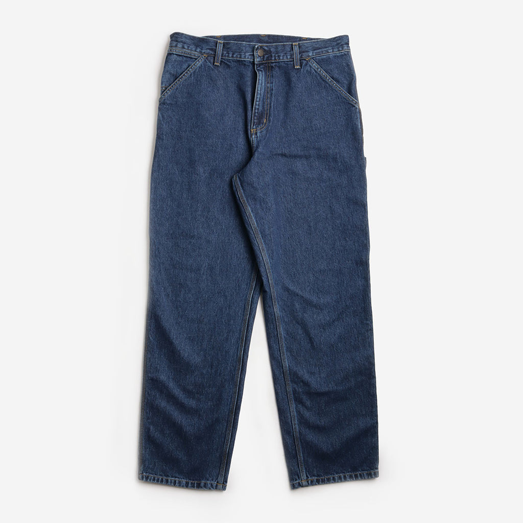 Carhartt WIP Single Knee Pant, Blue (Stone Washed), Detail Shot 1