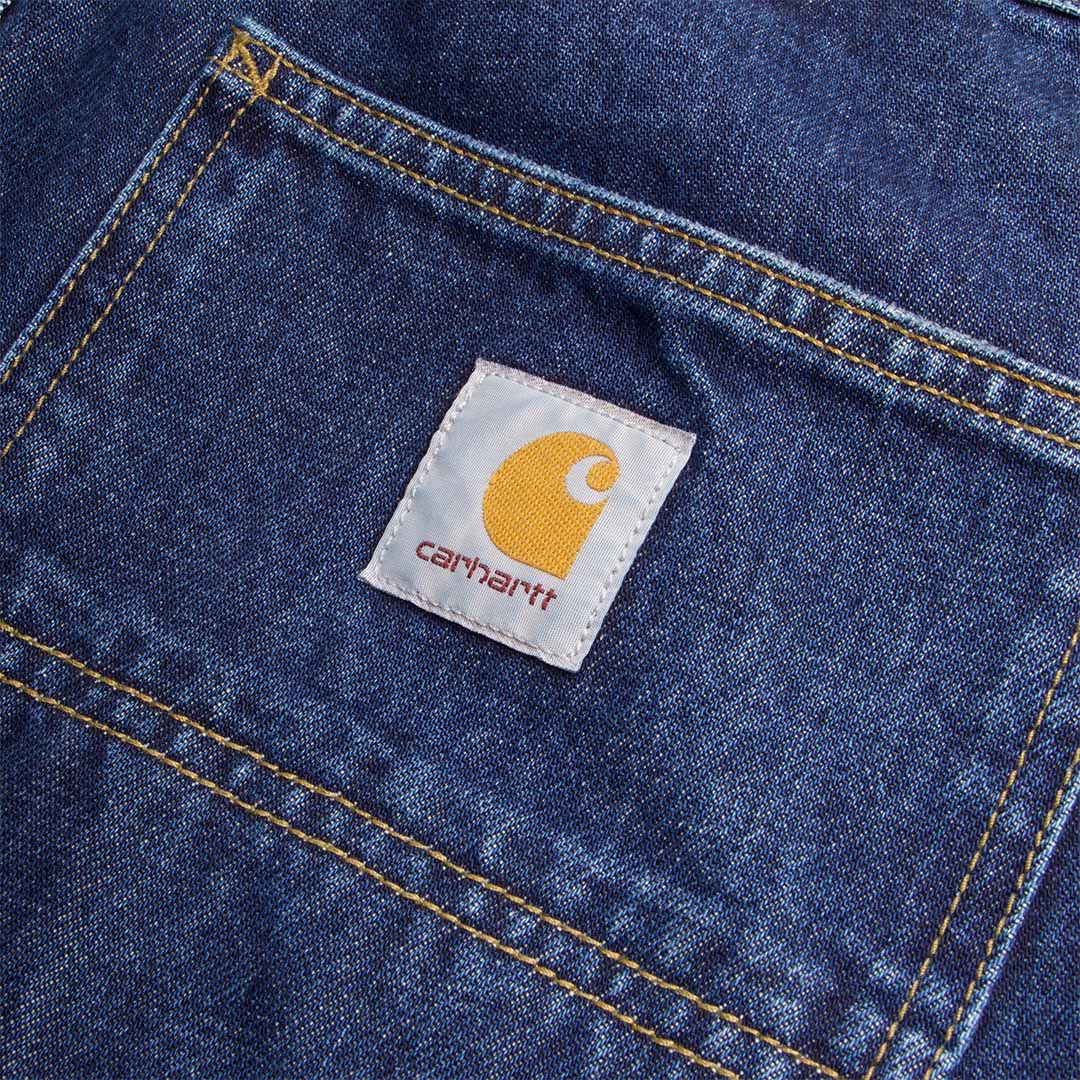 main Carhartt WIP Single Knee Pant, Blue (Stone Washed), Detail Shot 5