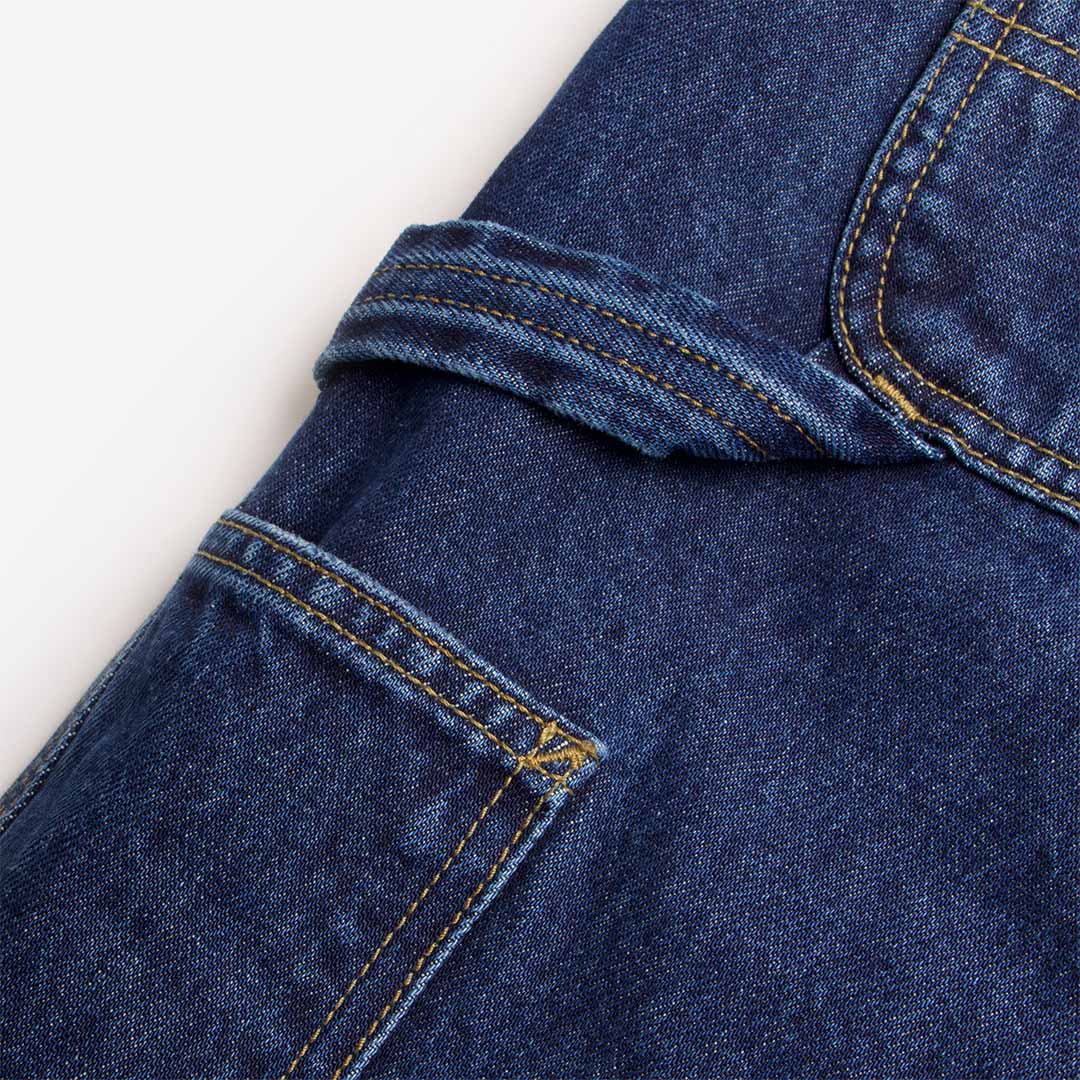 main Carhartt WIP Single Knee Pant, Blue (Stone Washed), Detail Shot 6