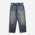 Carhartt WIP Single Knee Pant, Blue (Worn Used Wash), Detail Shot 1