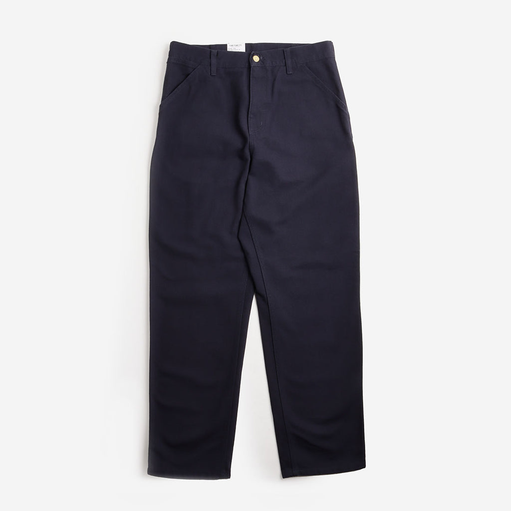 Carhartt WIP Single Knee Pant, Dark Navy (Rinsed), Detail Shot 1