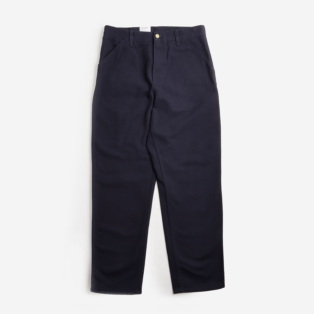 Carhartt WIP Single Knee Pant, Dark Navy (Rinsed), Detail Shot 1