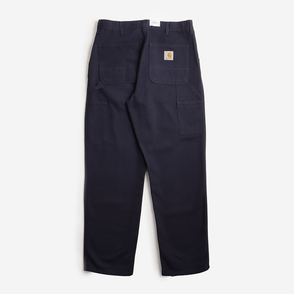 Carhartt WIP Single Knee Pant, Dark Navy (Rinsed), Detail Shot 2