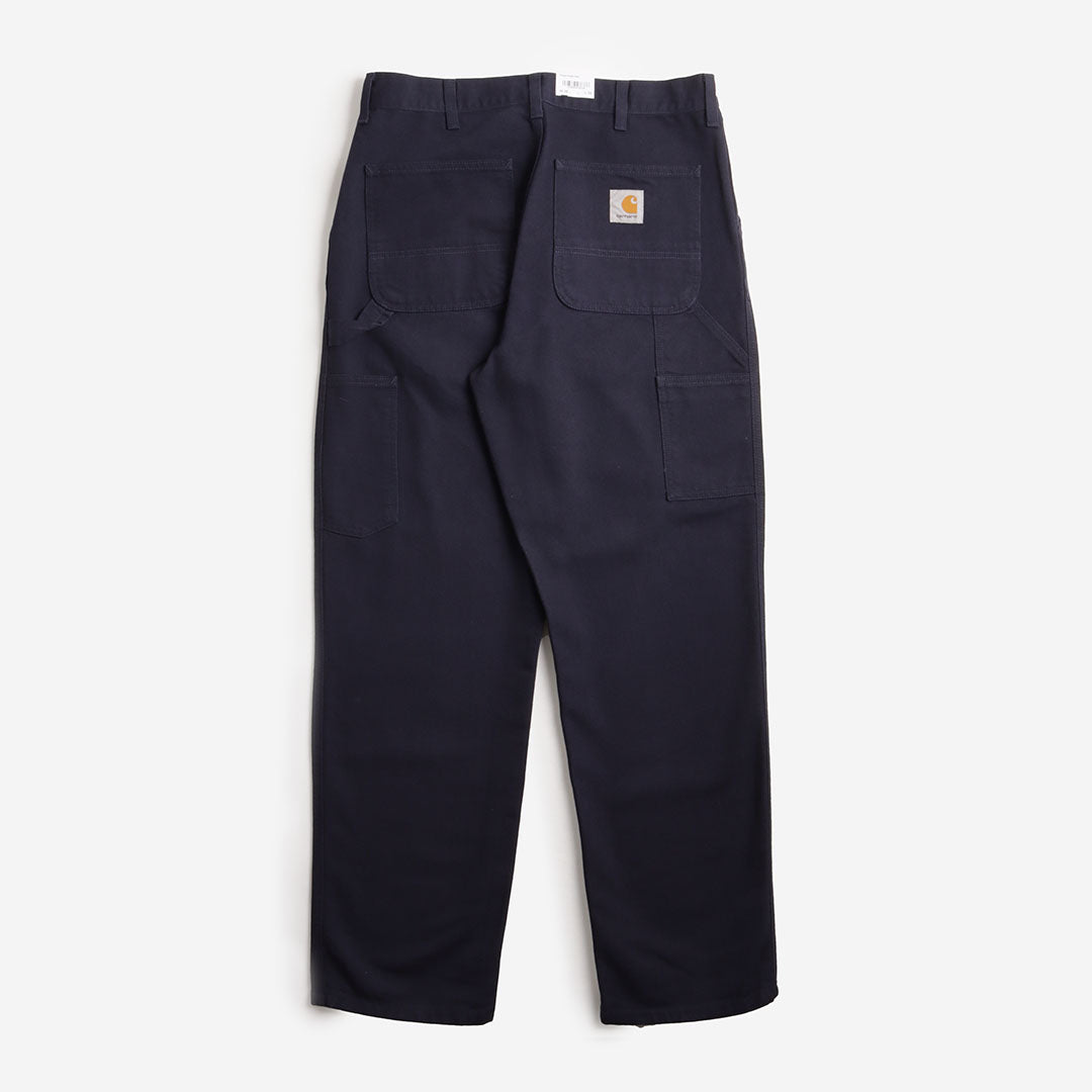 Carhartt WIP Single Knee Pant, Dark Navy (Rinsed), Detail Shot 2