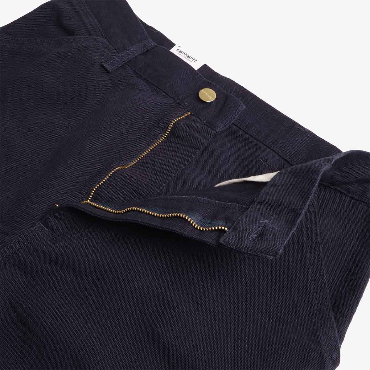 Carhartt WIP Single Knee Pant, Dark Navy (Rinsed), Detail Shot 3