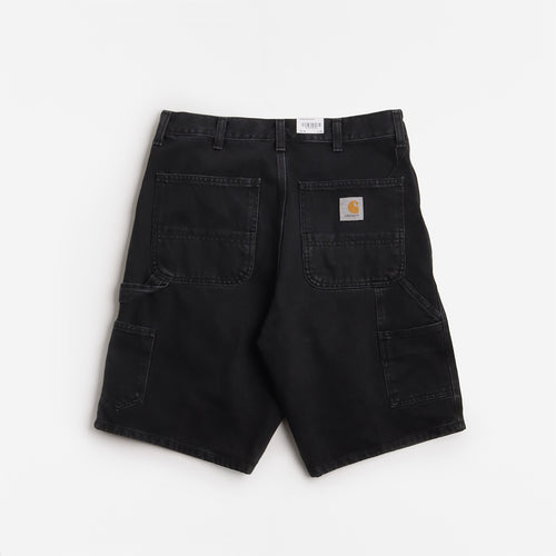 Carhartt WIP Single Knee Shorts, Black (Stone Washed), Detail Shot 2