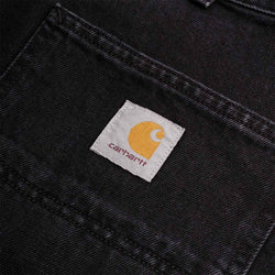 thumbnail Carhartt WIP Single Knee Shorts, Black (Stone Washed), Detail Shot 4