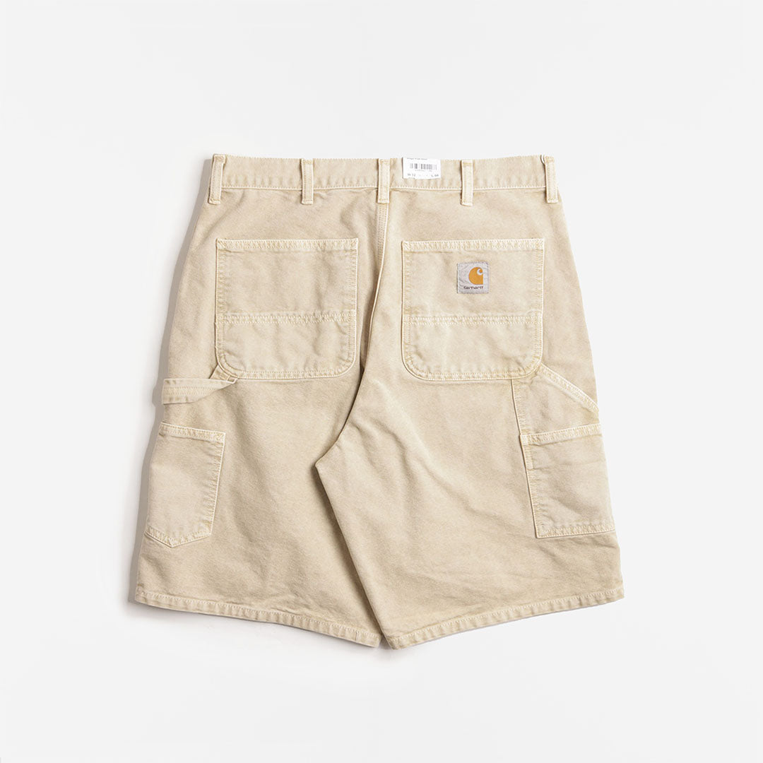 Carhartt WIP Single Knee Shorts, Dusty H Brown (Chalk Wash), Detail Shot 2