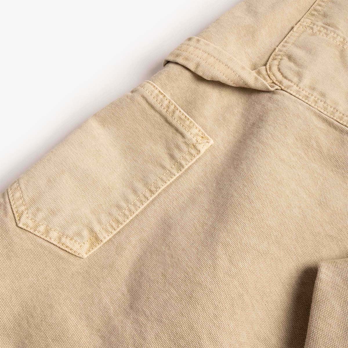 Carhartt WIP Single Knee Shorts, Dusty H Brown (Chalk Wash), Detail Shot 3