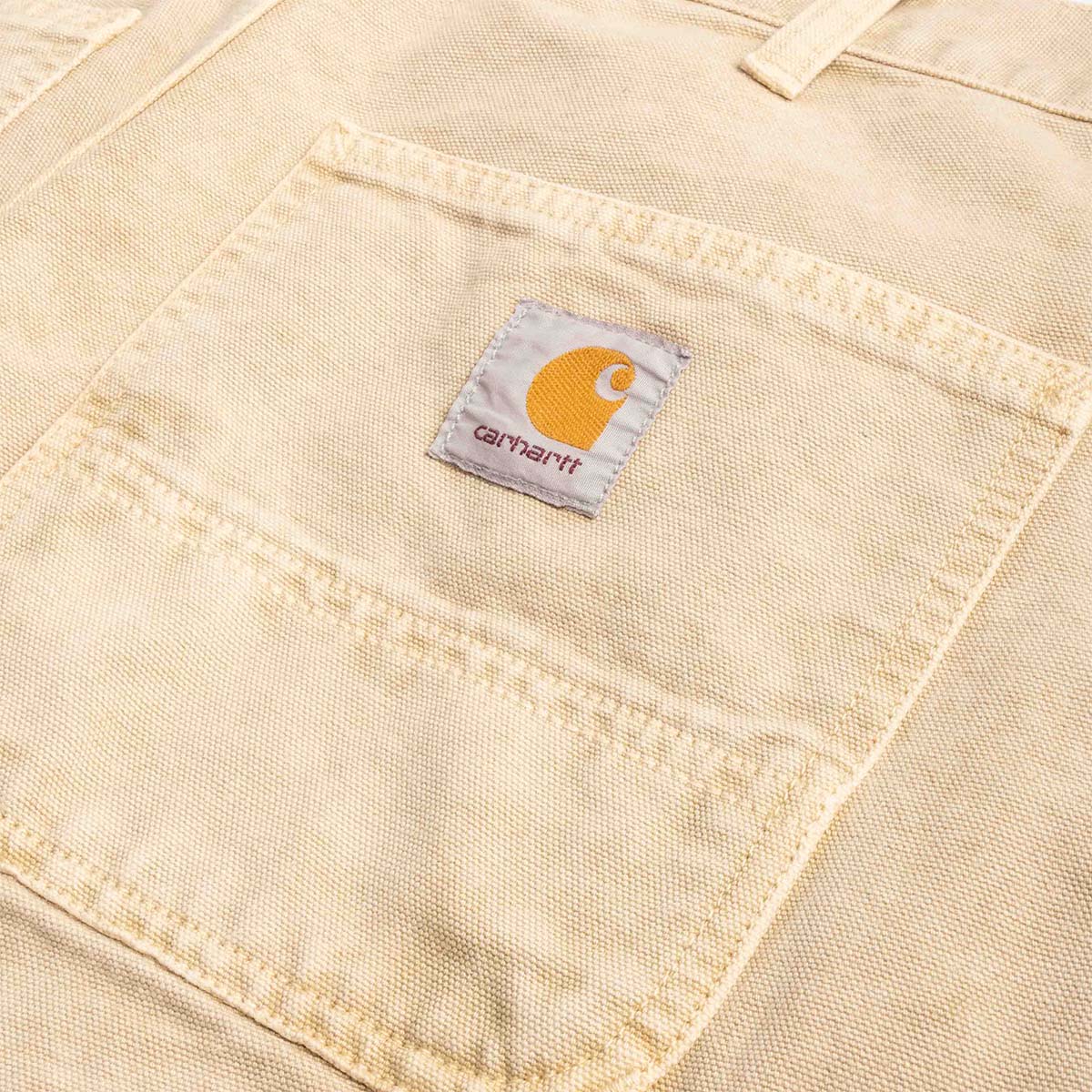 Carhartt WIP Single Knee Shorts, Dusty H Brown (Chalk Wash), Detail Shot 5