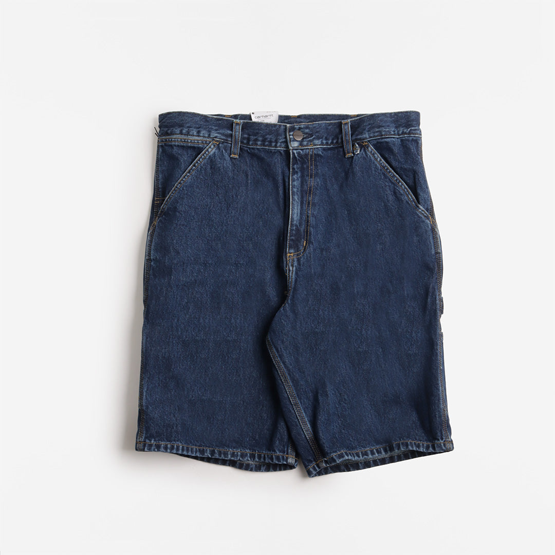 Carhartt WIP Single Knee Shorts, Blue (Stone Washed), Detail Shot 1