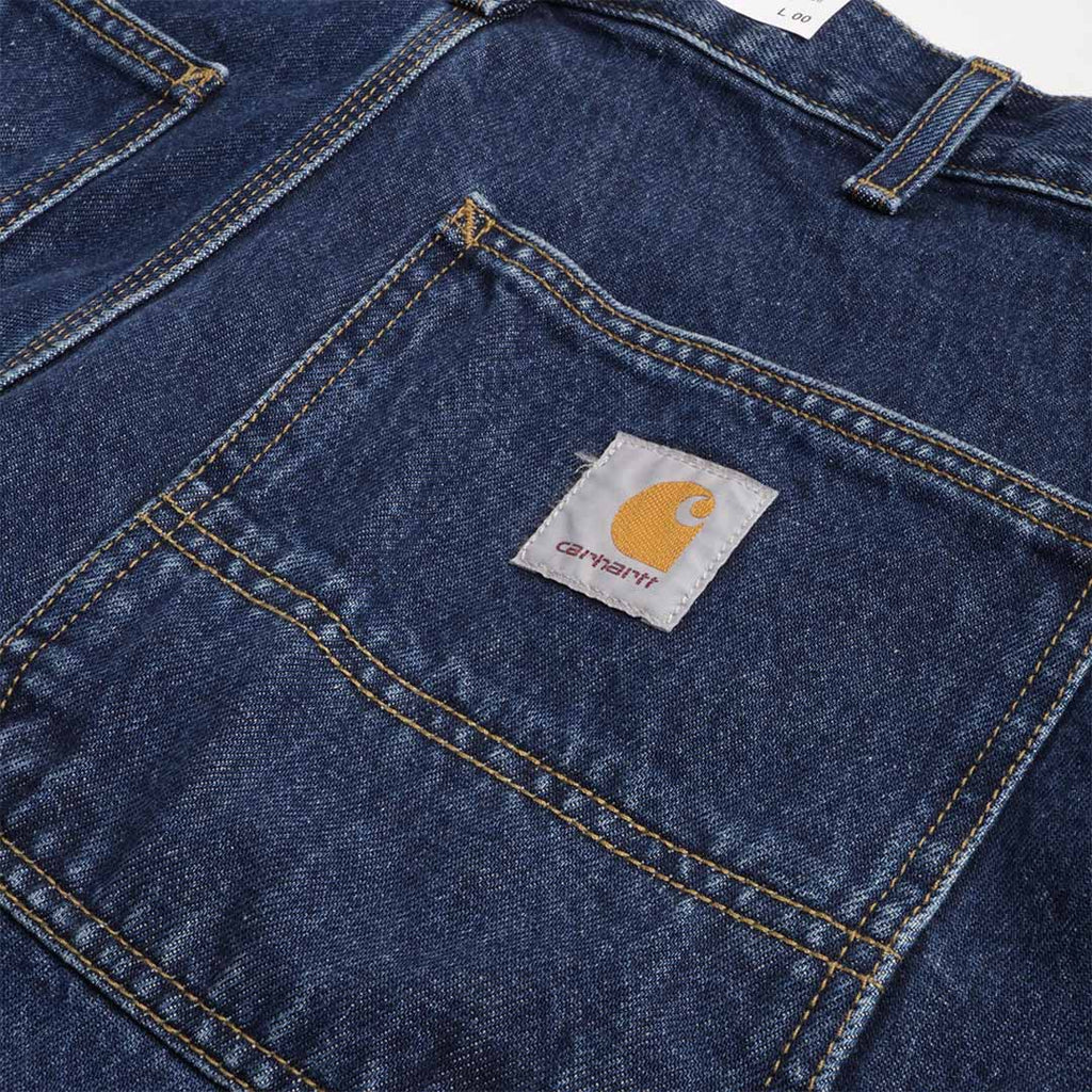 Carhartt WIP Single Knee Shorts, Blue (Stone Washed), Detail Shot 4