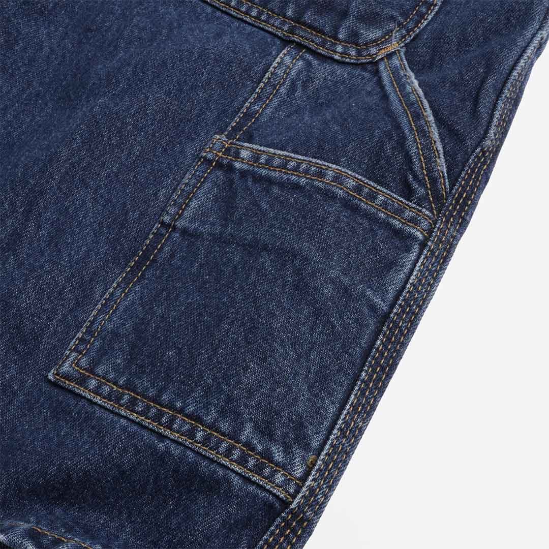 Carhartt WIP Single Knee Shorts, Blue (Stone Washed), Detail Shot 5
