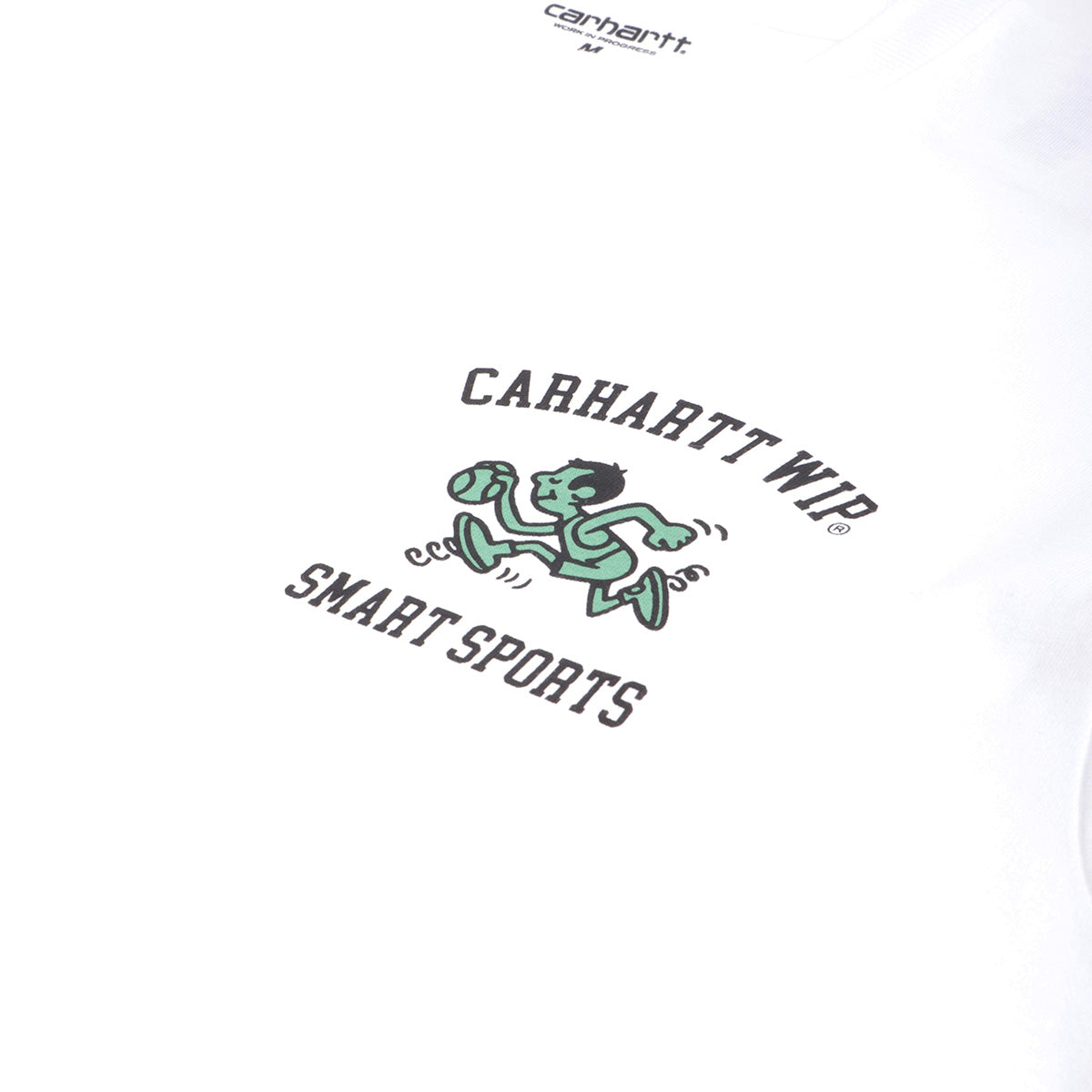 Carhartt WIP Smart Sports T-Shirt, White, Detail Shot 2