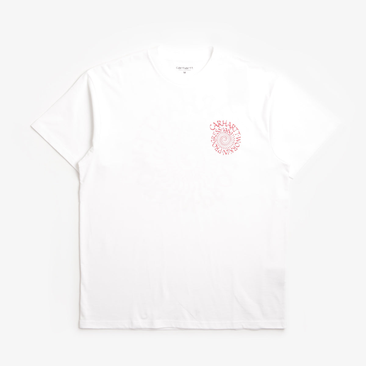 Carhartt WIP Spirals T-Shirt, White, Detail Shot 1