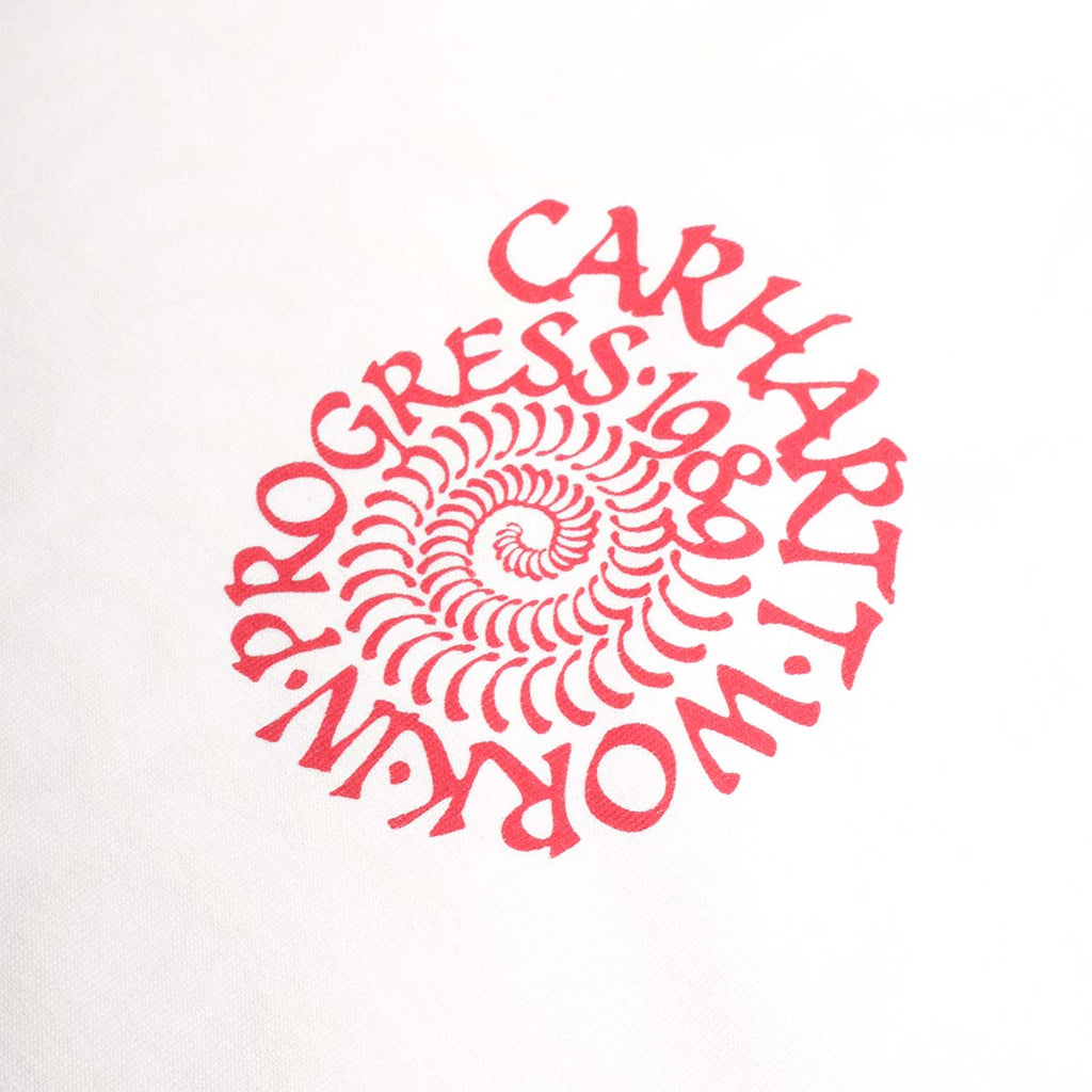 Carhartt WIP Spirals T-Shirt, White, Detail Shot 3