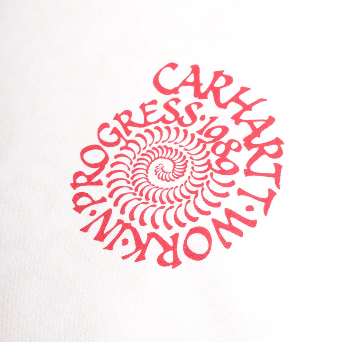 Carhartt WIP Spirals T-Shirt, White, Detail Shot 3
