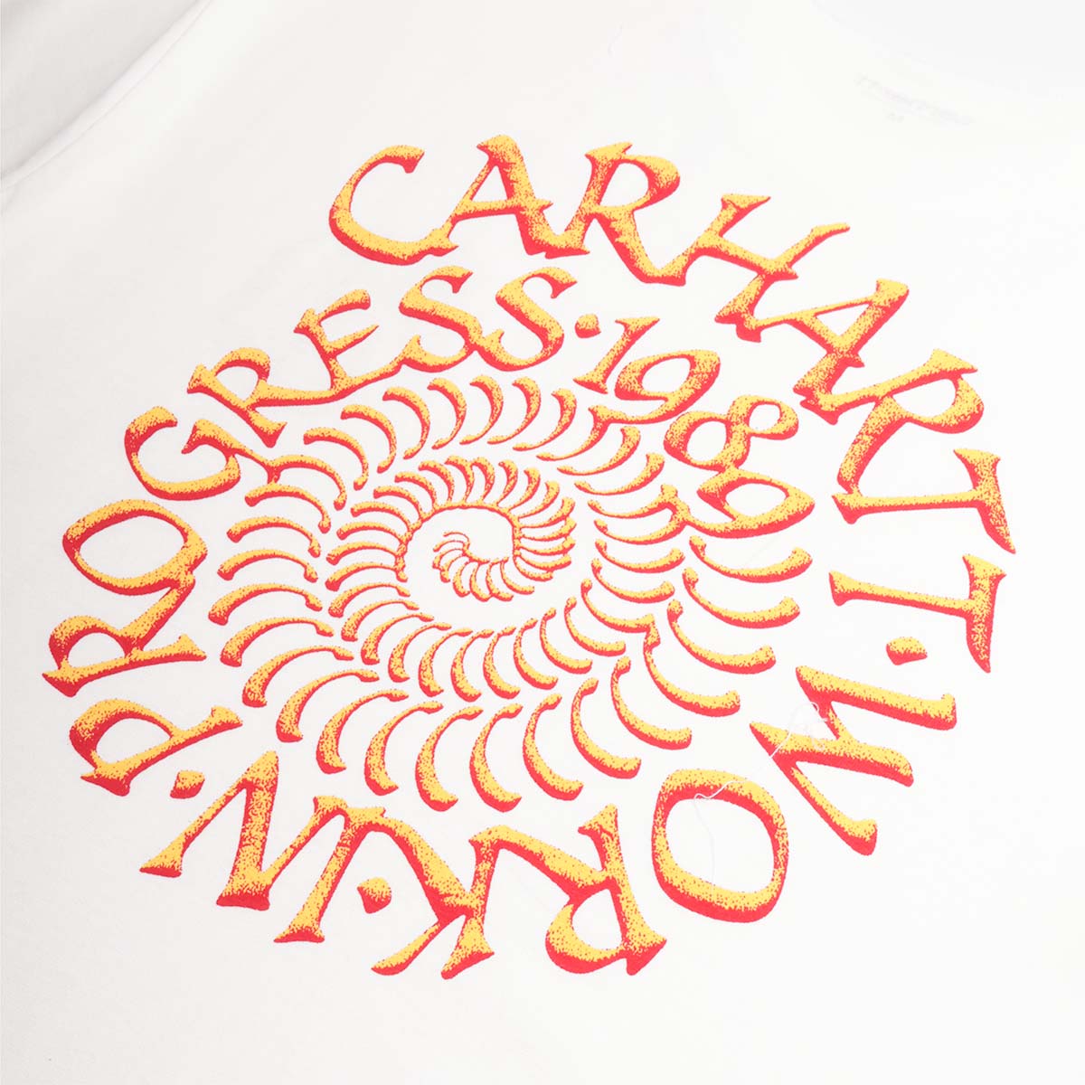 Carhartt WIP Spirals T-Shirt, White, Detail Shot 4