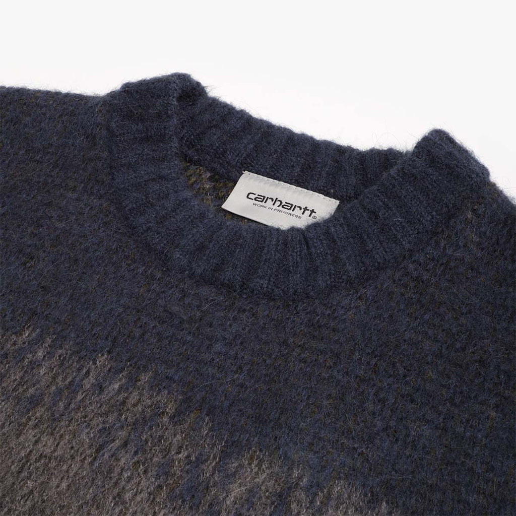 Carhartt WIP Tinley Sweater, Jupiter Stripe, Detail Shot 2