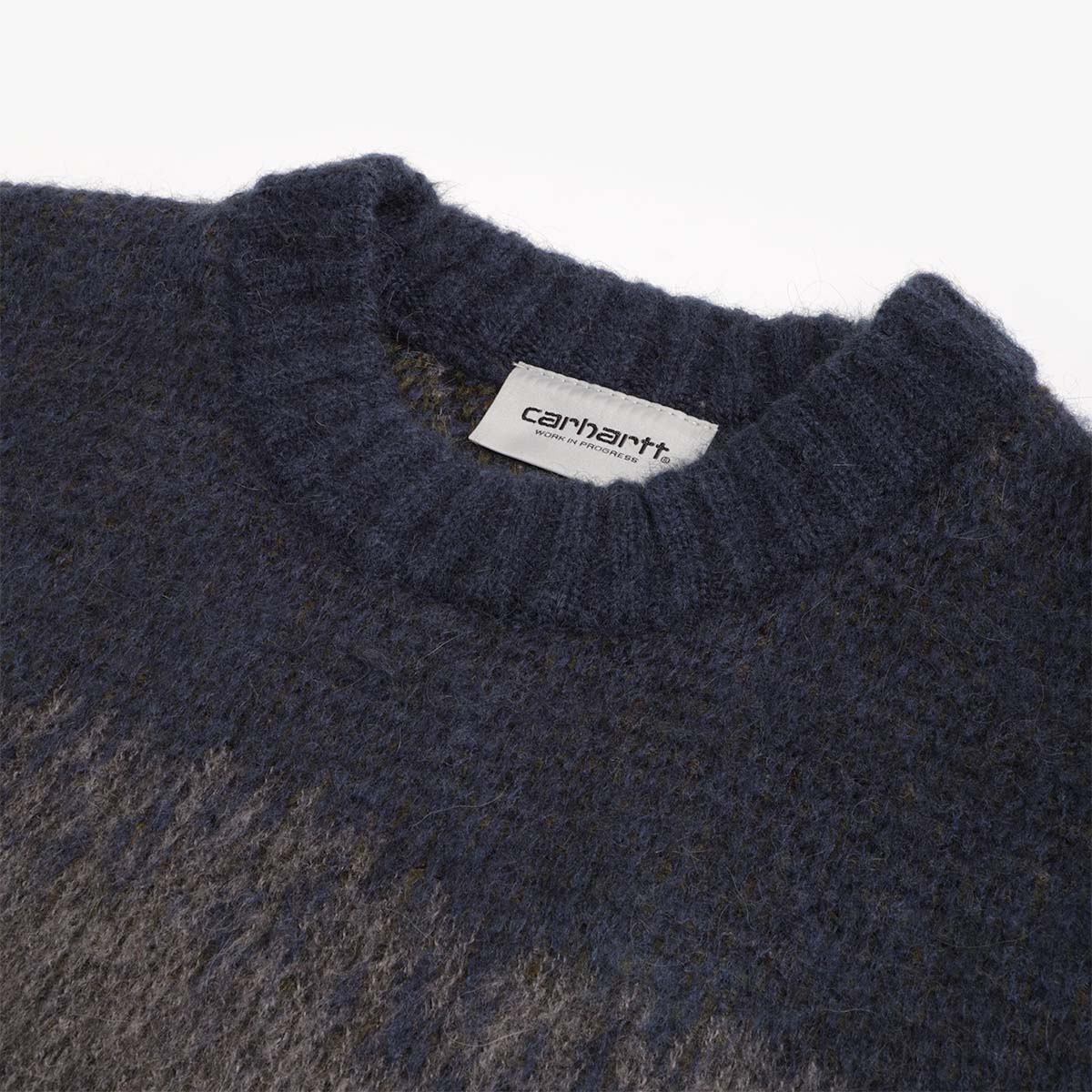 Carhartt WIP Tinley Sweater, Jupiter Stripe, Detail Shot 2